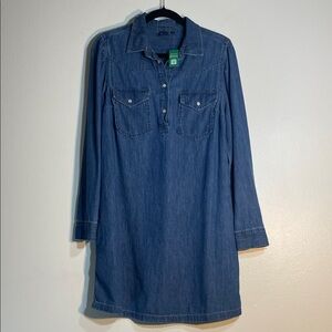 NWT GAP Blue Denim Mini Dress